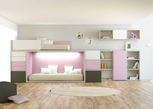 Mẫu thiết kế nội thất phòng ngủ thông minh rất tiện lợi và tiết kiệm không gian