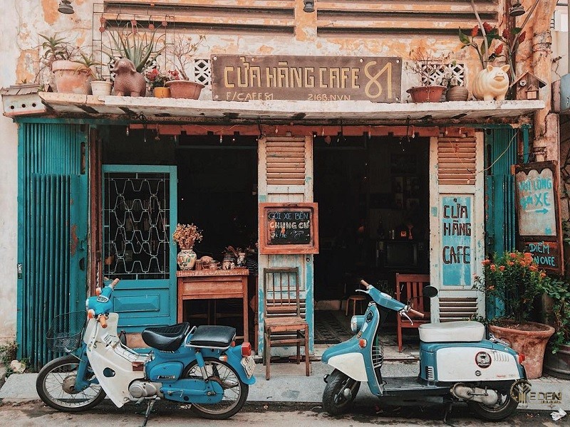 Thiết kế quán cafe theo phong cách vintage xưa cũ