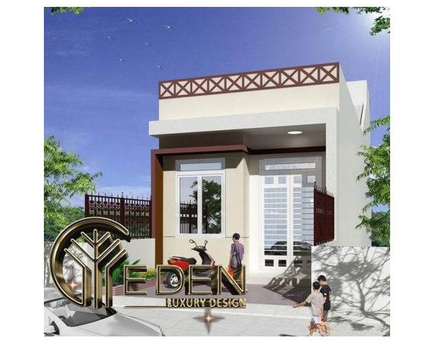 Mặt tiền nhà ống 1 tầng 60m2 hiện đại