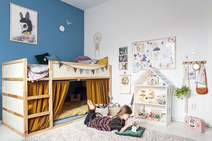 Trang trí phòng ngủ giúp bé có không gian vui chơi, thỏa sức sáng tạo