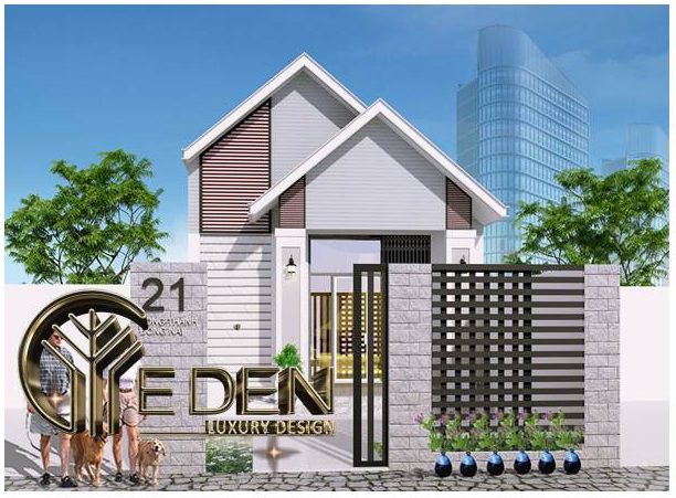 Mẫu thiết kế nhà ống 1 tầng có gác lửng