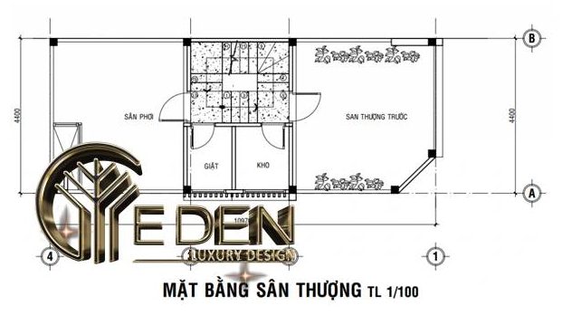 Mặt bằng công năng tầng 3