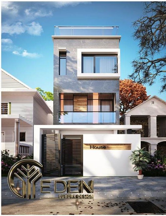 Mẫu thiết kế nhà ống 3 tầng hiện đại