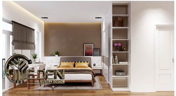 Phòng ngủ có bàn làm việc nhỏ