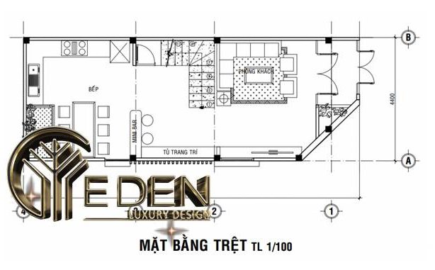 Mặt bằng công năng tầng 1