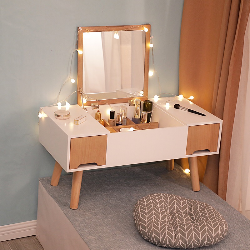 Trang trí phòng ngủ với bàn trang điểm nhỏ tiết kiệm không gian