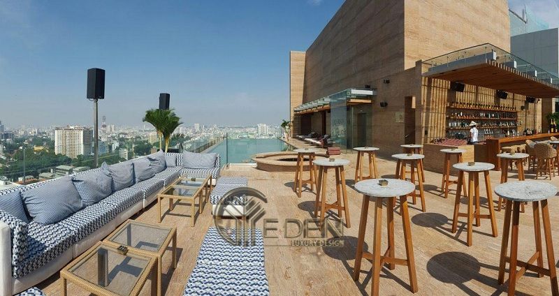 Thiết kế quán cafe sân thượng phong cách Scandinivian
