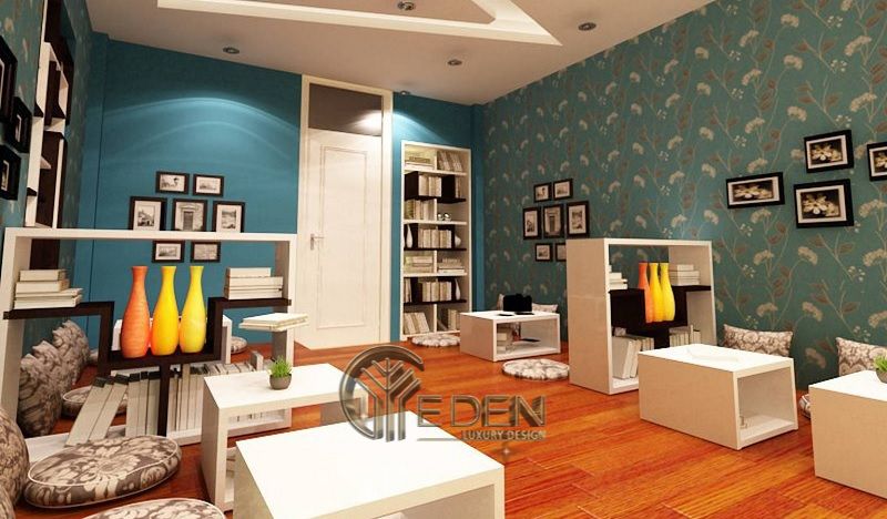 Thiết kế quán cafe sách đơn giản nhưng không kém phần tinh tế đơn giản nhưng không kém phần tinh tế