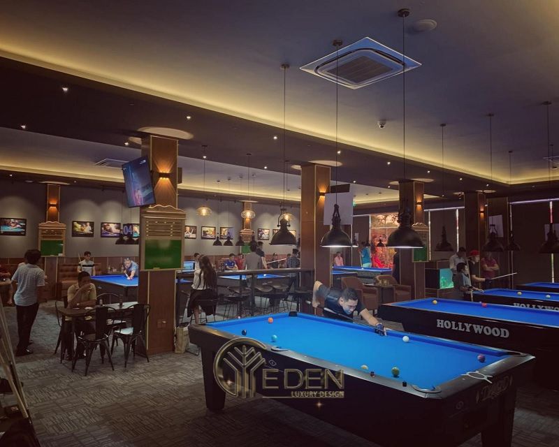 Thiết kế quán cafe Bida năng động
