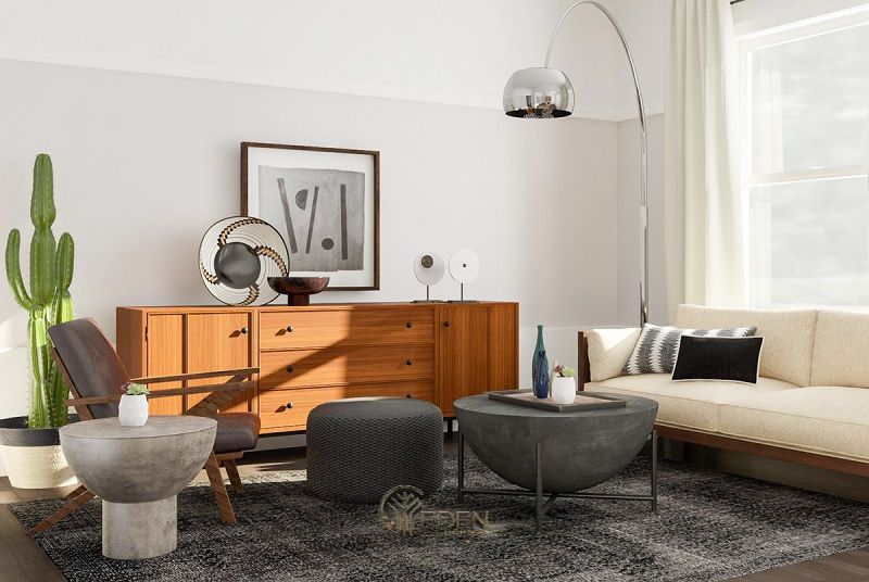 Mẫu trang trí nội thất phòng khách hiện đại, tối giản mang lại sự rộng rãi, tươi mới cho không gian gia đình