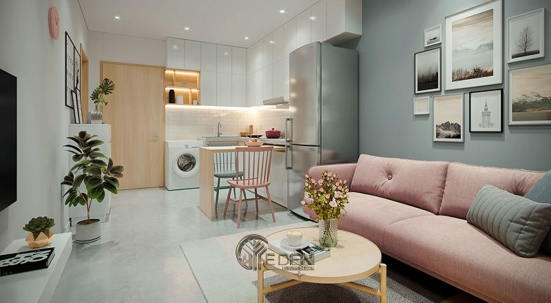 Những mẫu thiết kế, thi công nội thất chung cư giá rẻ - Mẫu 6