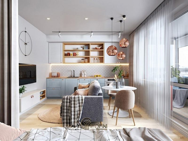Những mẫu thiết kế, thi công nội thất chung cư giá rẻ - Mẫu 1