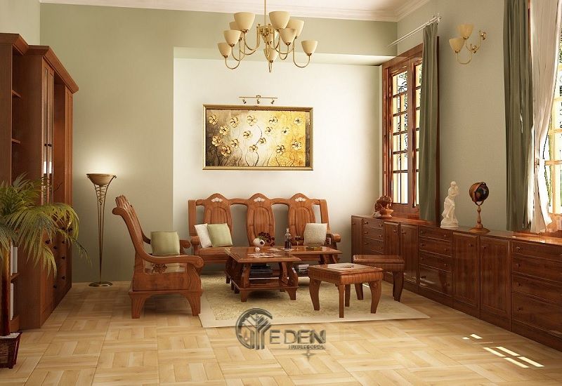 Thiết kế nội thất nhà cấp 4 nông thôn theo phong cách cổ điển