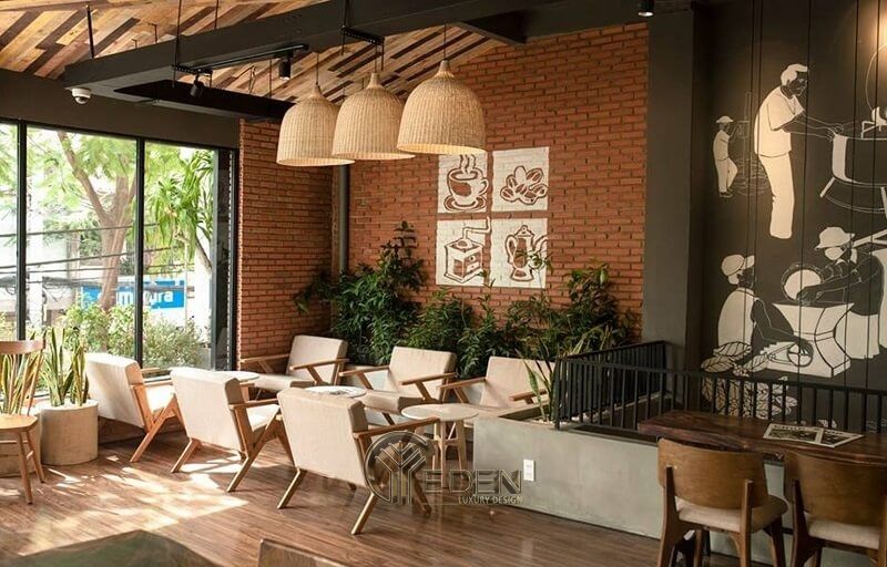 Thiết kế quán cà phê 100m2 mang phong cách Vintage nhã nhặn