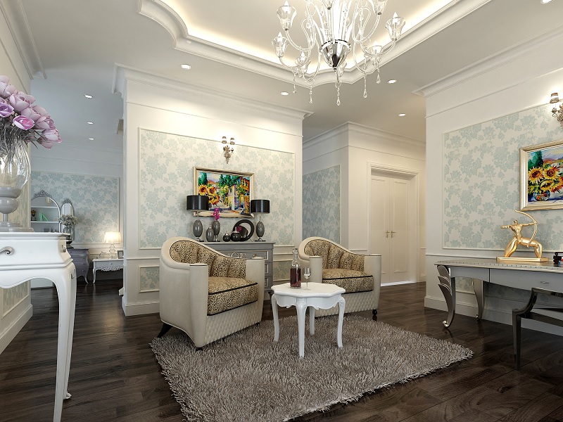 Tạo điểm nhấn với giấy dán tường sang trọng