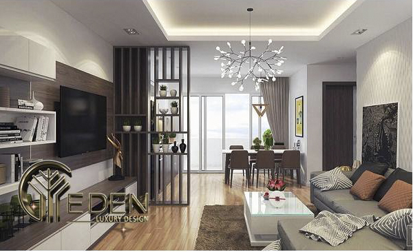 Trang trí phòng khách chung cư hiện đại, tiện nghi