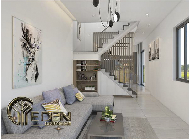 Trang trí phòng khách tối giản hiện đại