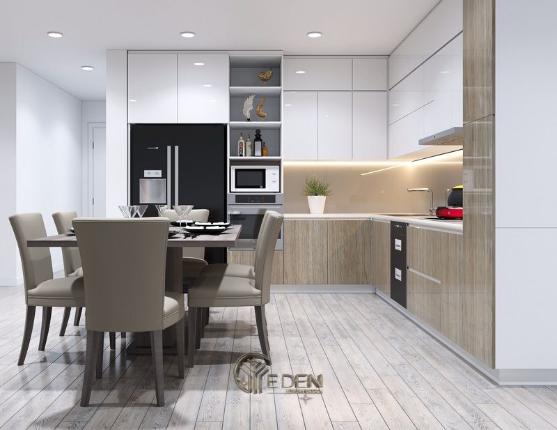 Mẫu bàn ăn phong cách hiện đại mang đến vẻ đep tinh tế, ấm áp