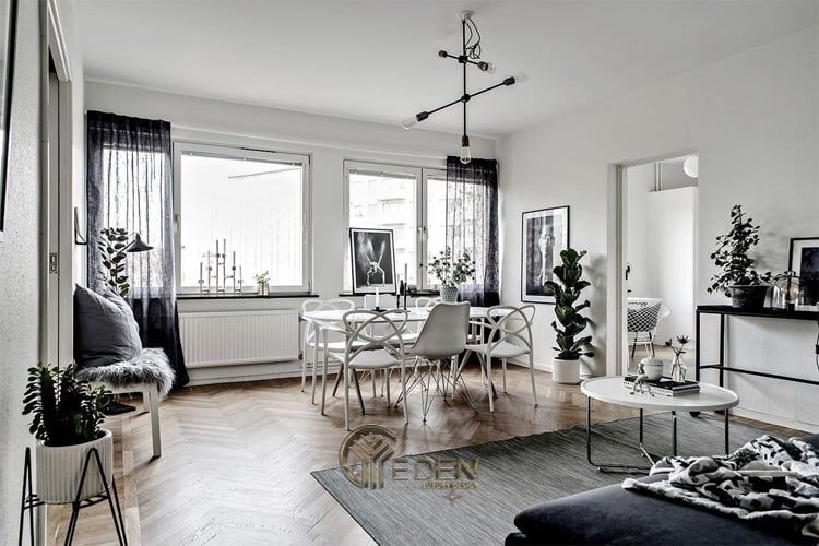 Mẫu bàn ăn đơn giản cho phong cách scandinavia