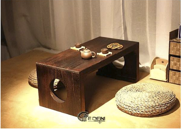 Bàn trà kiểu bệt tinh tế