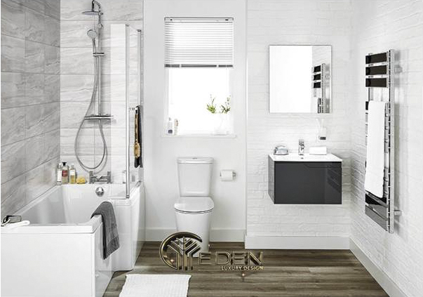 Nhà vệ sinh nên để màu trắng làm chủ đạo