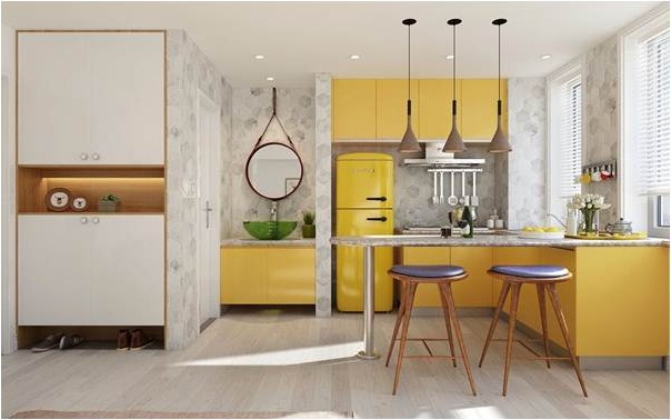 Phòng bếp ấn tượng, hiện đại