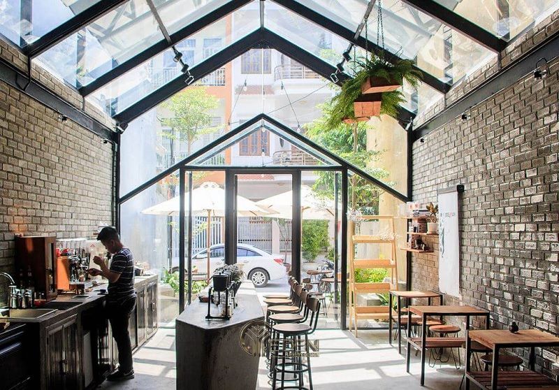 Mẫu quán cafe thép tiên chế hot nhất 2021