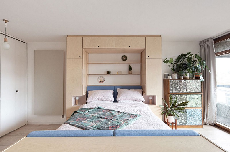 Mẫu giường gấp thông minh cho không gian tối giản, hiện đại