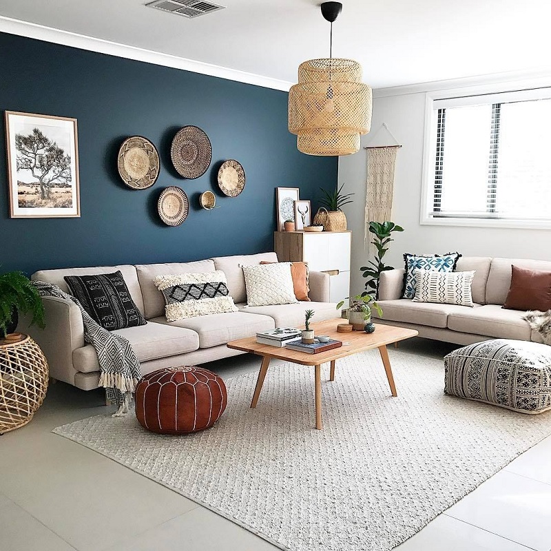 Những mẫu trang trí phòng khách chung cư tối giản 7
