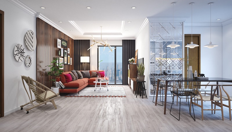 Những mẫu trang trí phòng khách chung cư cao cấp 9