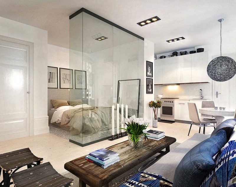 Mẫu trang trí phòng bếp nhỏ đẹp cho căn hộ chung cư