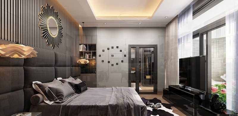 Mẫu phòng ngủ với nội thất tân cổ điển