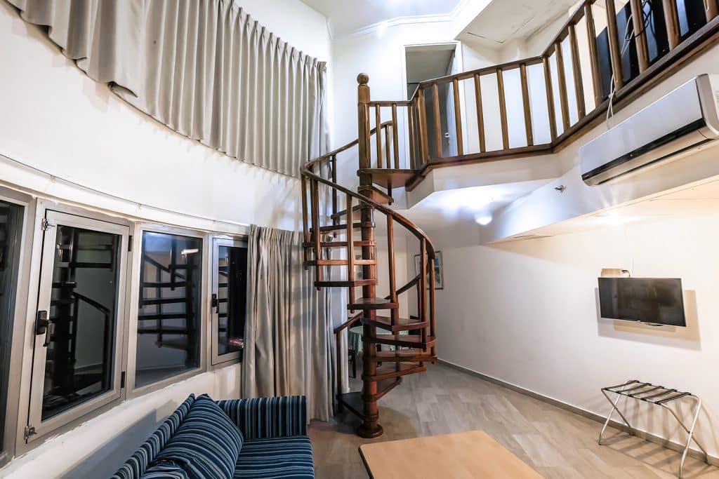 Thiết kế căn hộ Duplex có cầu thang xoắn độc đáo, ấn tượng.