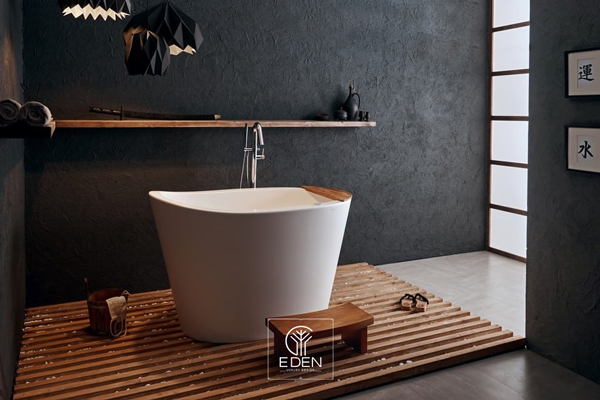 Bồn tắm là yếu tố không thể thiếu trong thiết kế nội thất Nhật Bản