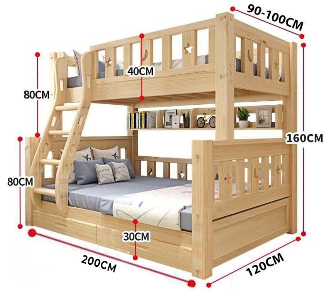 Lựa chọn kích thước giường tầng phù hợp độ tuổi và an toàn cho bé.